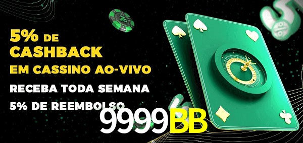 Promoções do cassino ao Vivo 9999BB
